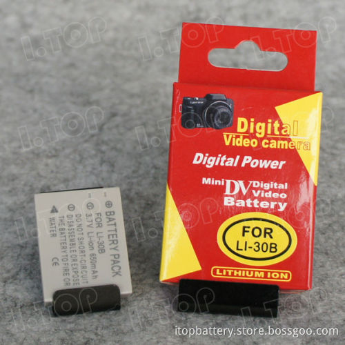 For Olympus Li-30B digital camera battery pack, 3.7V 650mAh,18 months warranty